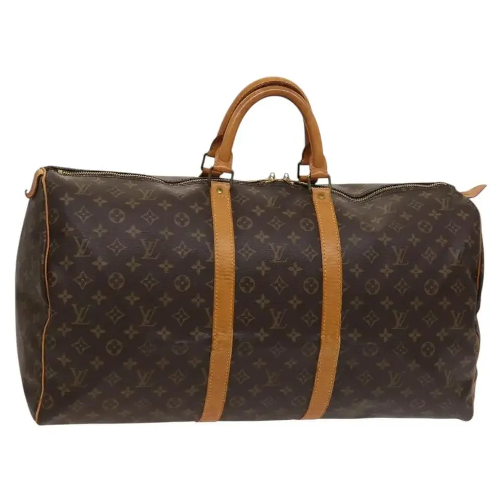 LOUIS VUITTON Monogram Keepall 55 Boston Bag M41424